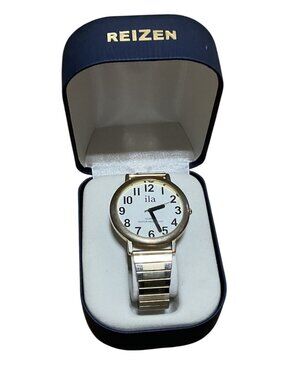 Ila Stainless Steel Quartz Watch W/ a  Box Water Resistant Japan Movement